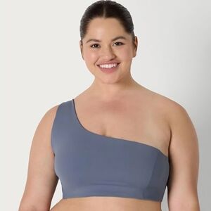 Amazon Essentials One-Shoulder Strappy Back Sports Bra